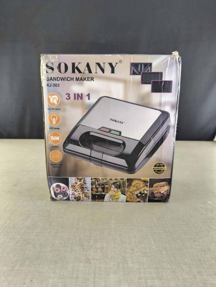 Sokany 3 in 1 Sandwich Maker KJ-303