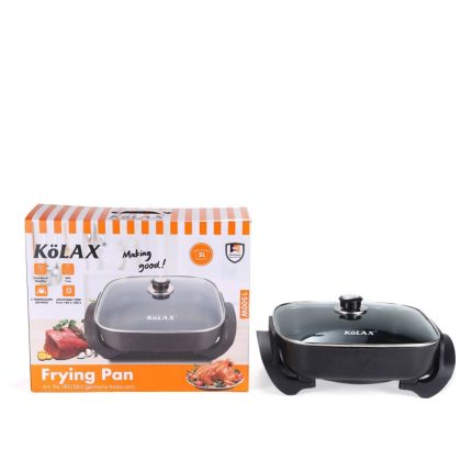 KOLAX -  Nonstick Electric Skillet with Lid, Electric Frying Pan, 5L, 1500W, Model: 901561