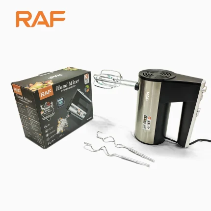 RAF - Hand Mixer and Egg Beater with Stand – 5 speeds, 800W, Model: R.6629A