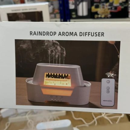 Raindrop Air Humidifier Essential Oil Aromatherapy Diffuser Ultrasonic Atomization Humidification With Colorful Lamp for Bedroom