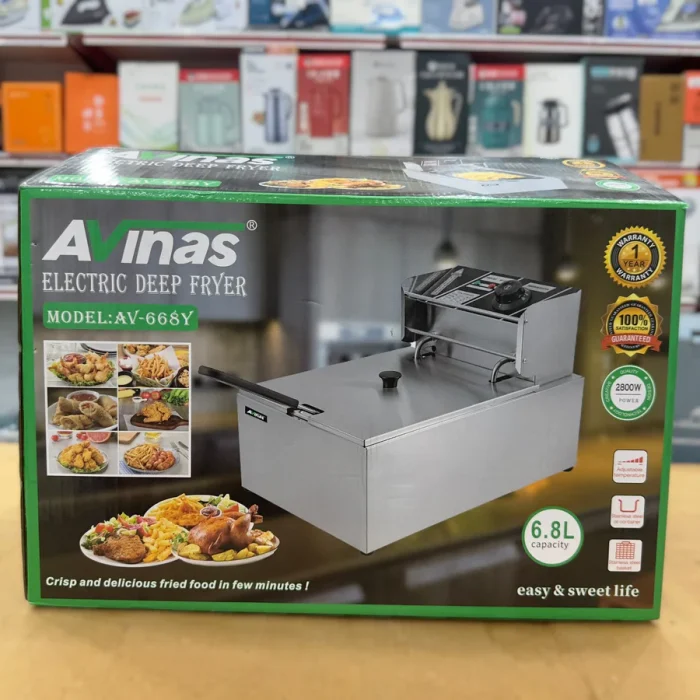 Avinas 6.8L Electric Deep Fryer AV-668Y - Al-Syed Traders