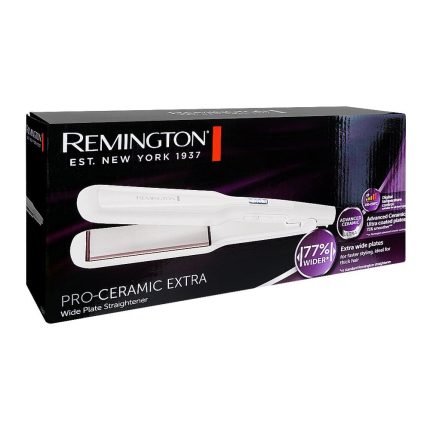 REMINGTON S5527 Pro Ceramic Extra Hair Straightener – Wide Plate Professional Styling Iron