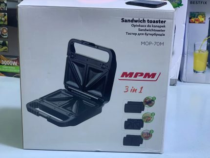MPM 3-in-1 Sandwich Grill Waffle Maker