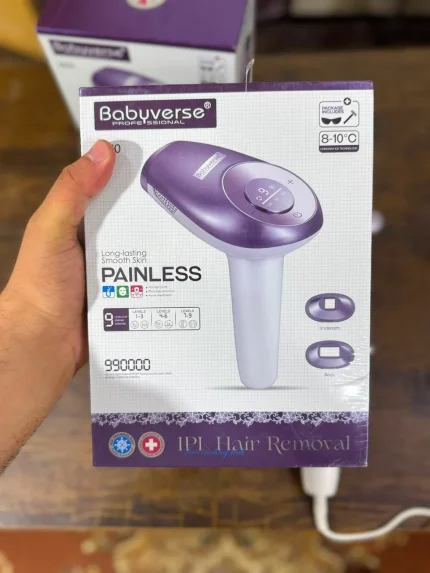Babyverse SE10 IPL Hair Removal Device box packaging
