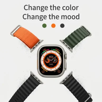 Ultra smartwatch with seven interchangeable watch bands